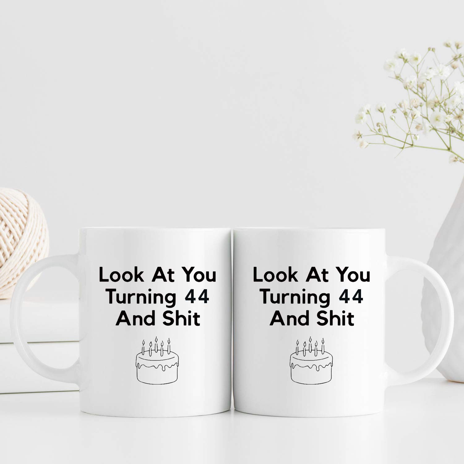 1975 Birthday Gifts for Women - 44th Birthday Coffee Mug for Mom, Wife, Sister, Friend, Colleague - 11oz Ceramic Cup - Perfect for Office, Home & Special Celebrations