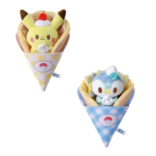 Takara Tomy 4 Inch Pokemon Plush Doll - Peaceful Place Crepe Series | Cute Collectible Toy for Kids & Fans | Perfect for Bedroom Decor, Gift Giving, and Anime Collections