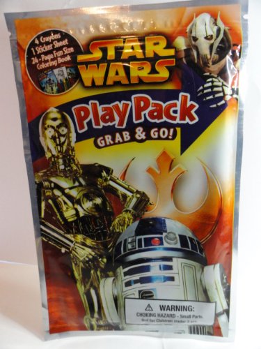 Star Wars Grab & Go Play Pack - Lightweight Travel Toy Set for Kids | Perfect for Road Trips, Airplane Rides & On-the-Go Entertainment