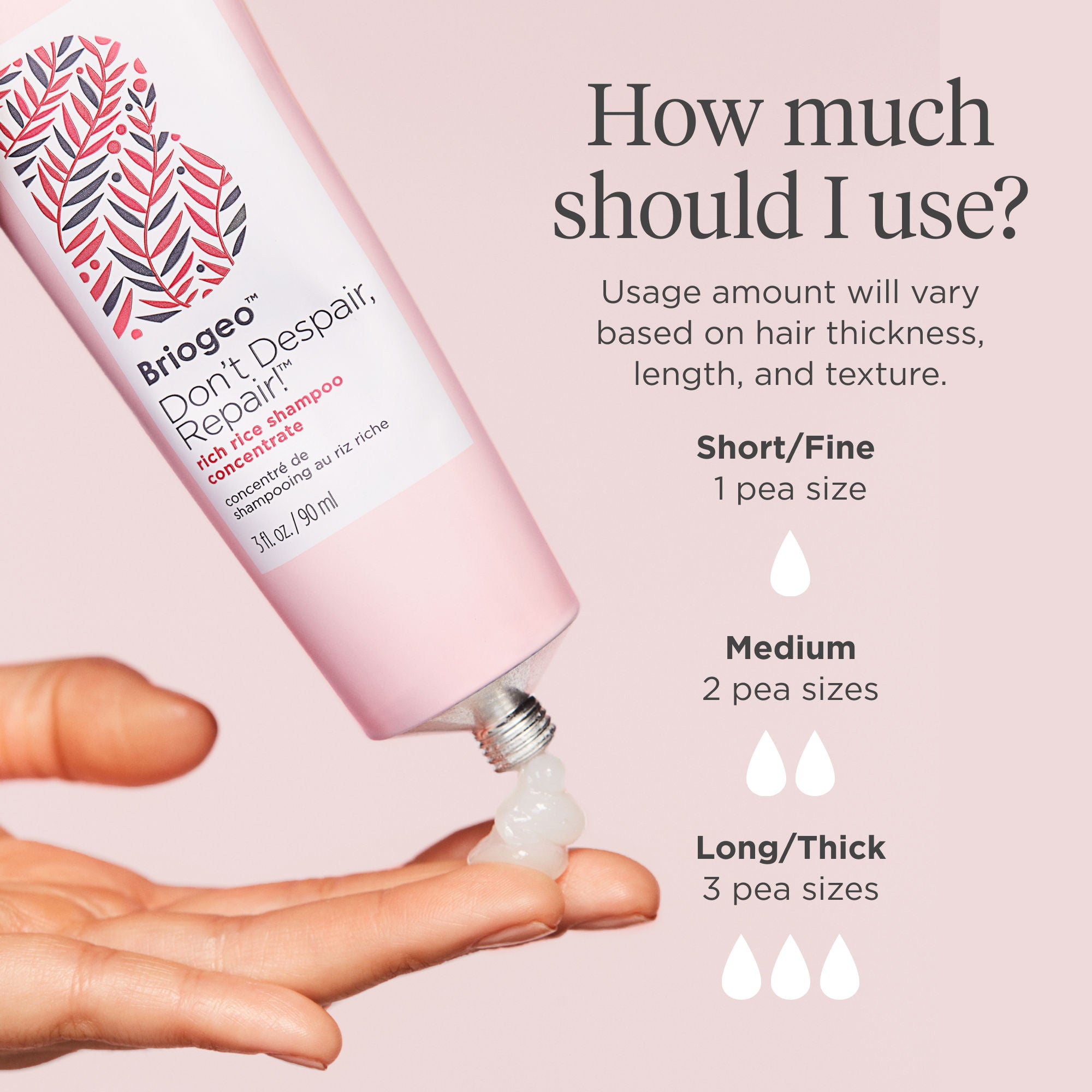Rich Rice Water Shampoo Concentrate for Hair Repair & Growth - Nourishing Treatment for Damaged Hair - Perfect for Daily Use & Salon Quality Results