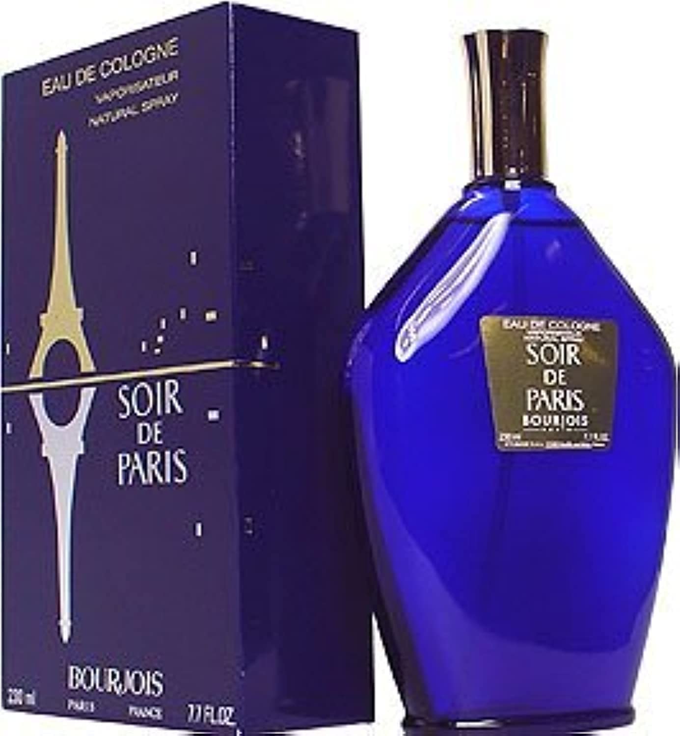 Bourjois Soir De Paris Eau De Cologne Spray for Women - 7.7 oz Vintage Perfume | Evening Wear, Date Night & Special Occasion Fragrance