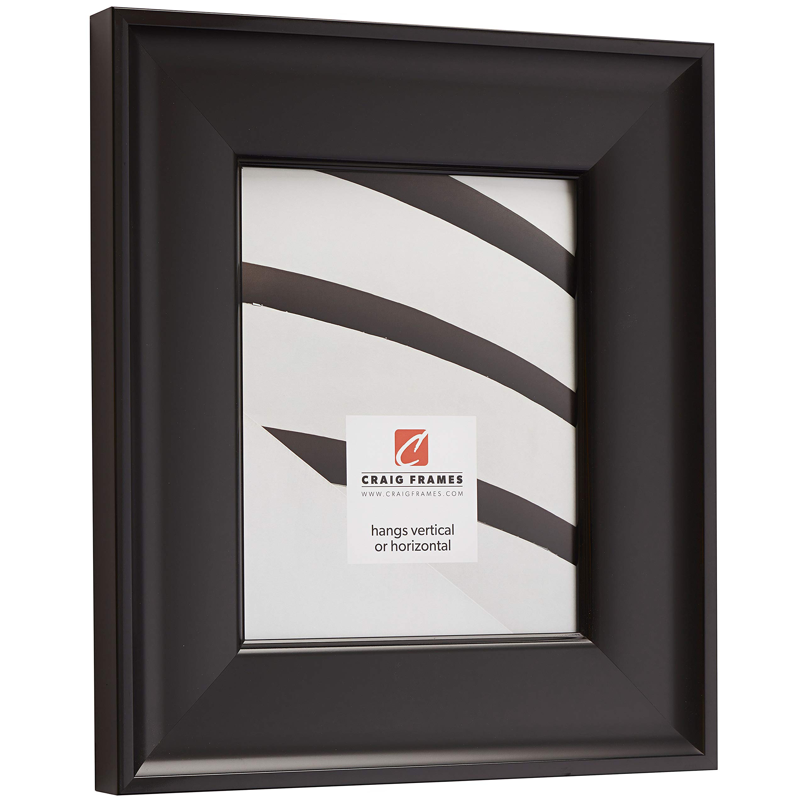 24x36 Inch Black Picture Frame with Mat for 20x30 Photos - Craig Frames Resilience Wide - Perfect for Wall Art, Home Decor & Office Display