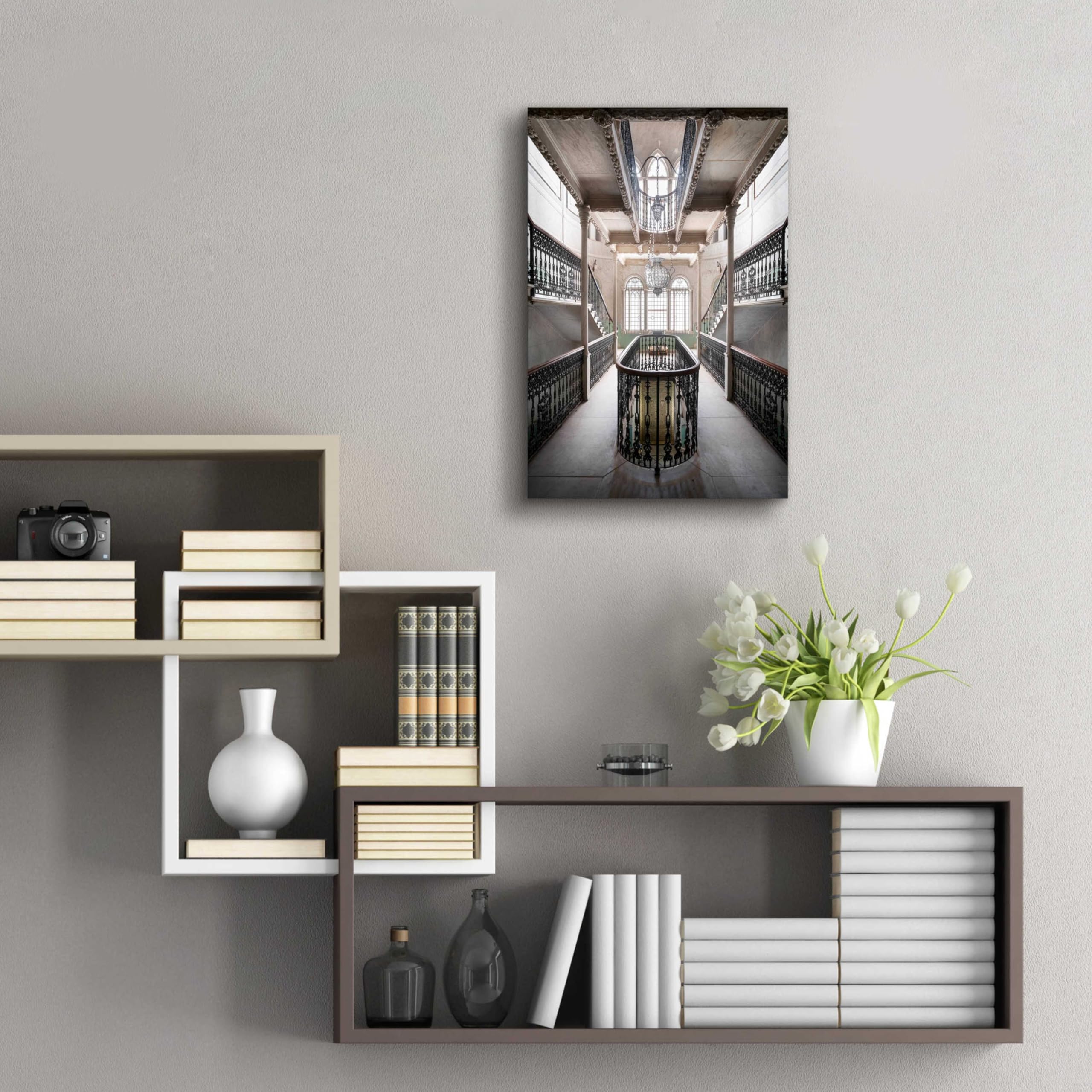 Epic 'Sursock Staircase' Acrylic Glass Wall Art Print by Roman Robroek - 16x24 Inches Modern Home Decor for Living Room, Bedroom & Office