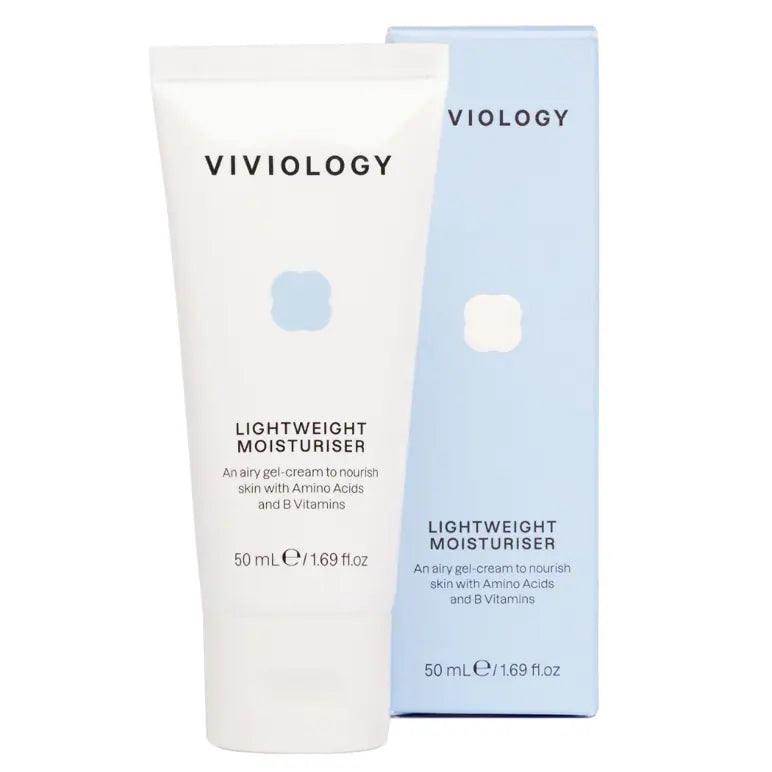 Viviology Lightweight Moisturiser 50ml - Hydrating Face Cream for Dry & Sensitive Skin - Day & Night Use for Glowing Complexion