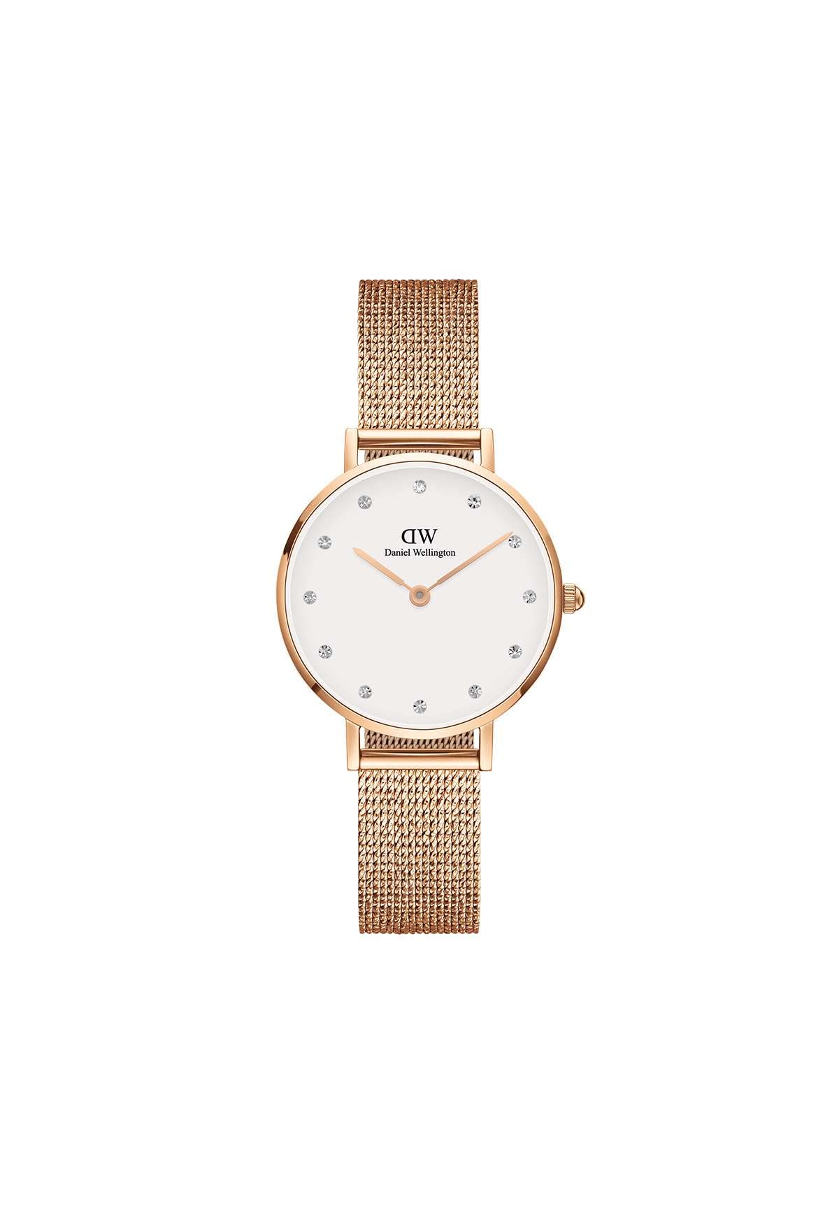 Daniel Wellington Petite 28mm Rose Gold Watch - Stainless Steel 316L & Crystal Accents - Elegant Women's Fashion Watch for Everyday Wear & Special Occasions