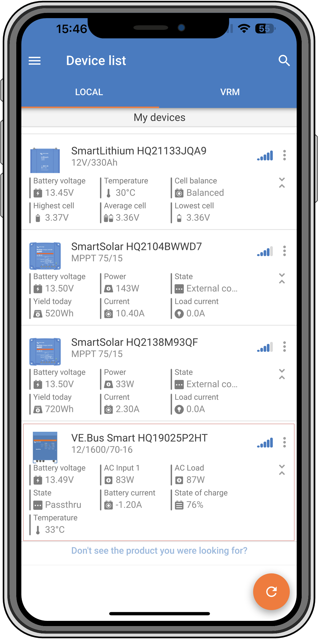 Victron Energy VE.Bus Smart Dongle - Bluetooth Monitoring Device for Victron Inverters & Chargers | ASS030537010 | Perfect for Marine, RV & Off-Grid Power Systems