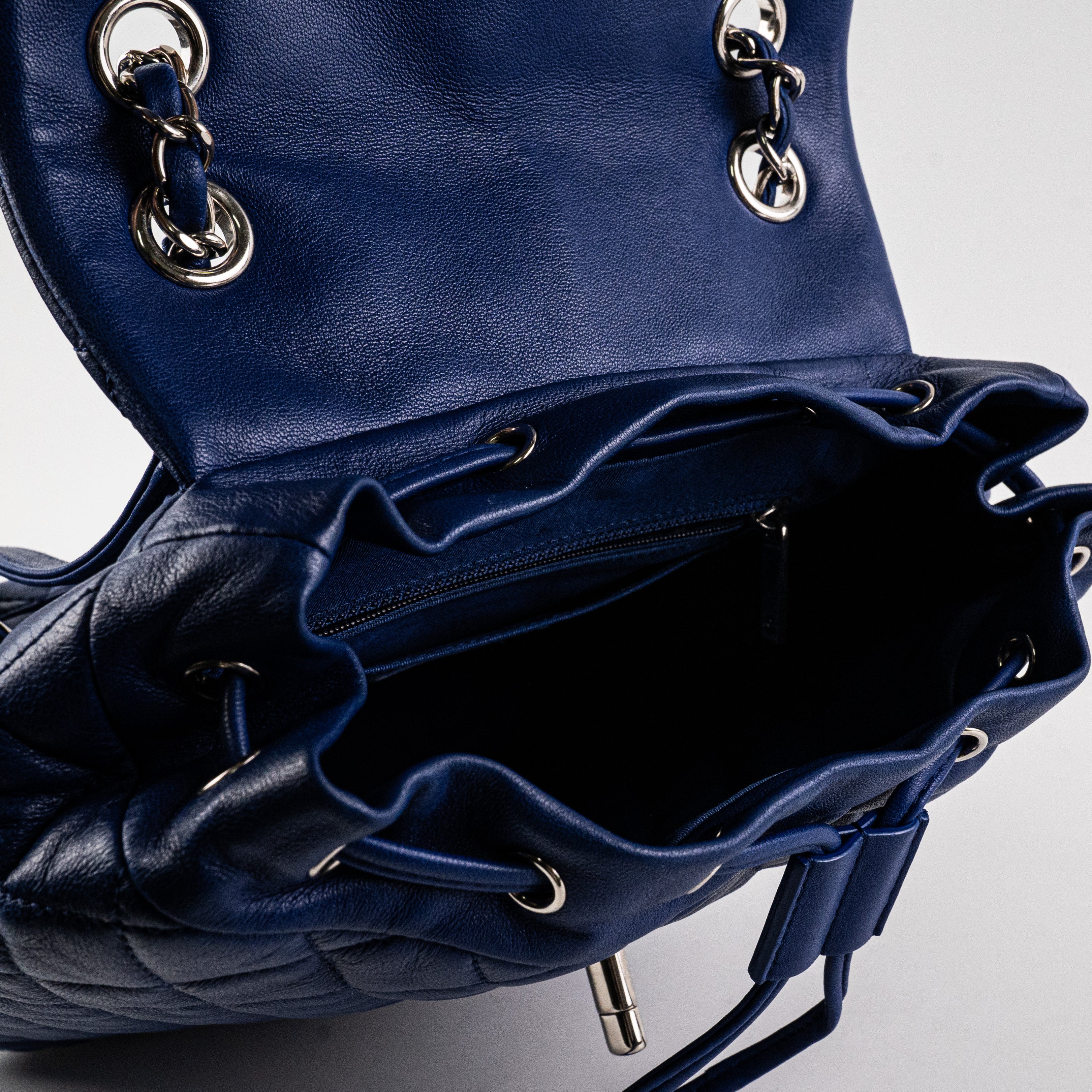 Chanel Small Urban Spirit Lambskin Blue Backpack - Luxury Designer Handbag for Women, Perfect for Travel, Work & Everyday Use