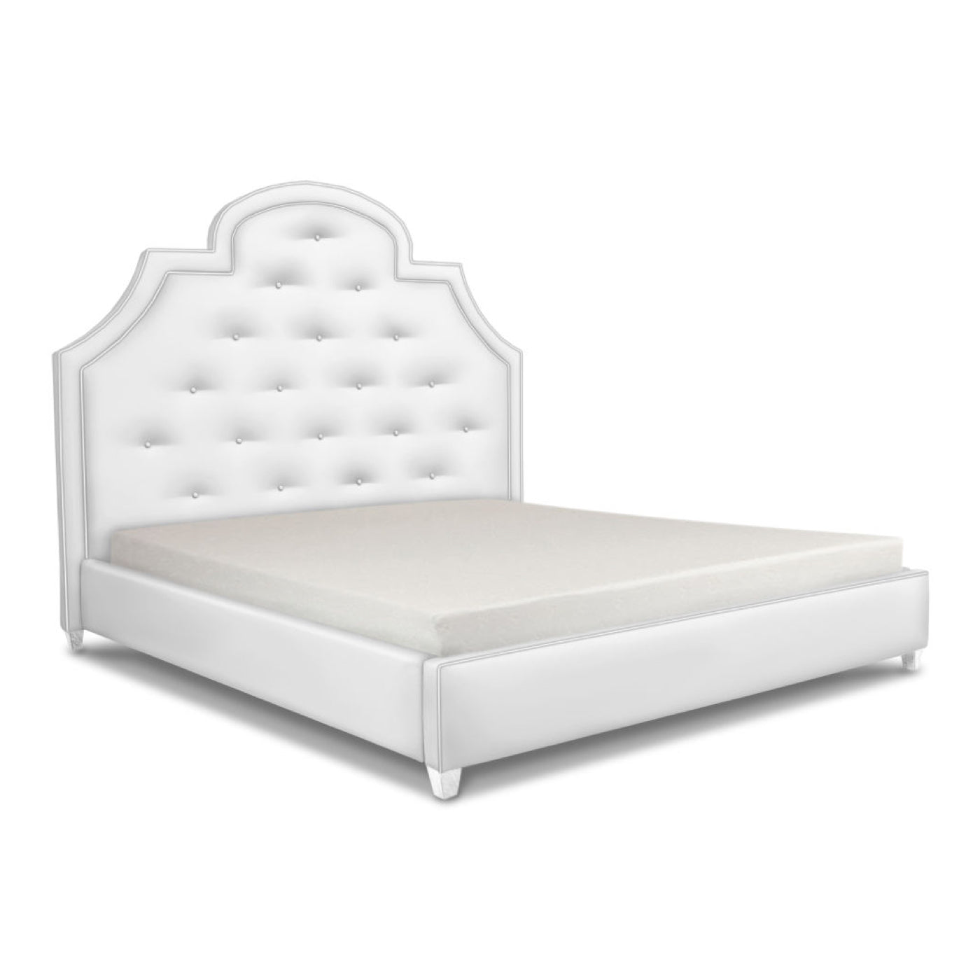 Woodhouse King Bed Frame - Solid Wood Platform Bed with Headboard, Queen Size Bed for Master Bedroom - Perfect for Modern, Farmhouse & Rustic Home Decor