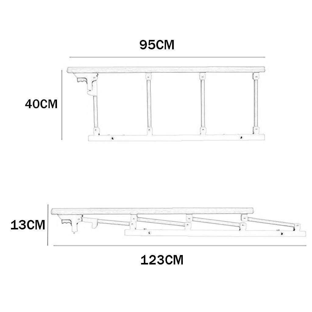Foldable Bed Rail Safety Guard - Adjustable Side Rail for Elderly & Adults, Assist Handle for Hospital & Home Use, Fits Single & Double Beds (White, 8cm) - Ideal for Fall Prevention & Mobility Support