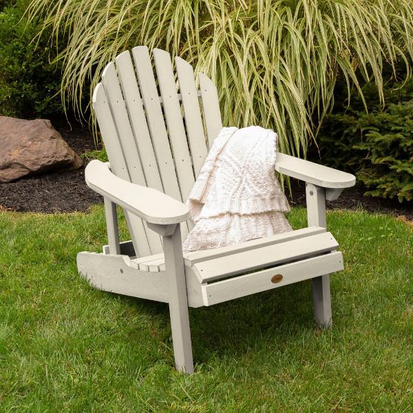 Hamilton Outdoor Folding & Reclining Adirondack Chair - Portable Patio Lounge Chair for Backyard, Poolside & Beach - Weather-Resistant Comfort for Relaxing Outdoors