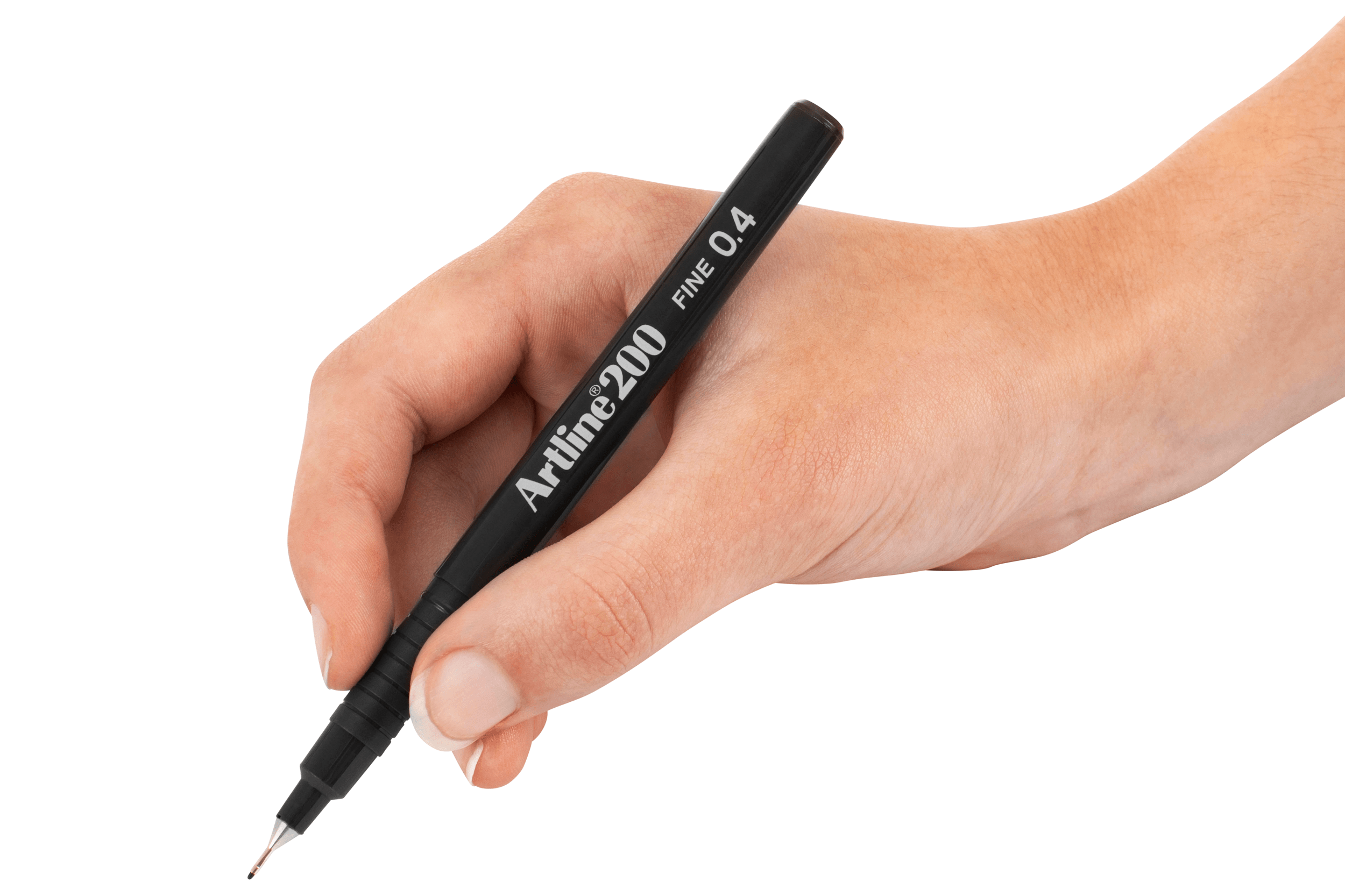 Artline 200 Fineliner Pen Set - 12 Pack of 0.4mm Black Fine Tip Markers for Drawing, Sketching & Note Taking - Perfect for Artists, Students & Office Use