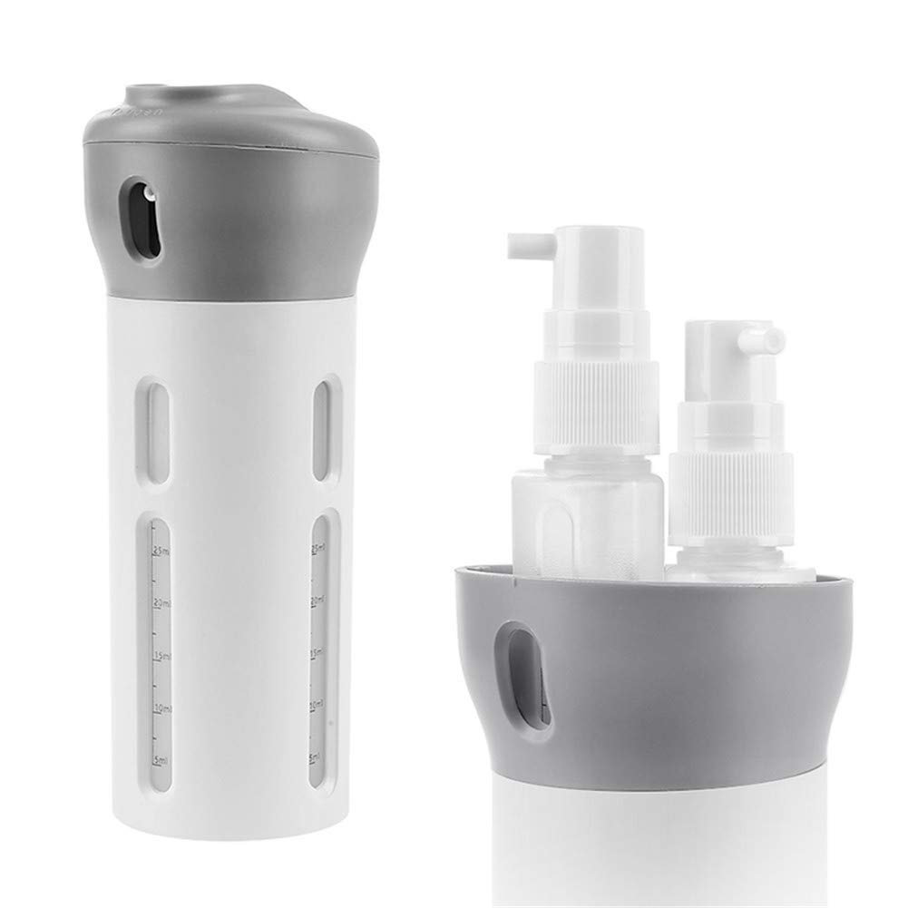 Koyet 4-in-1 Leak Proof Travel Bottle Set - Refillable Toiletry Containers for Shampoo, Lotion & Cosmetics | Perfect for Airplane Carry-On, Gym & Vacation Essentials