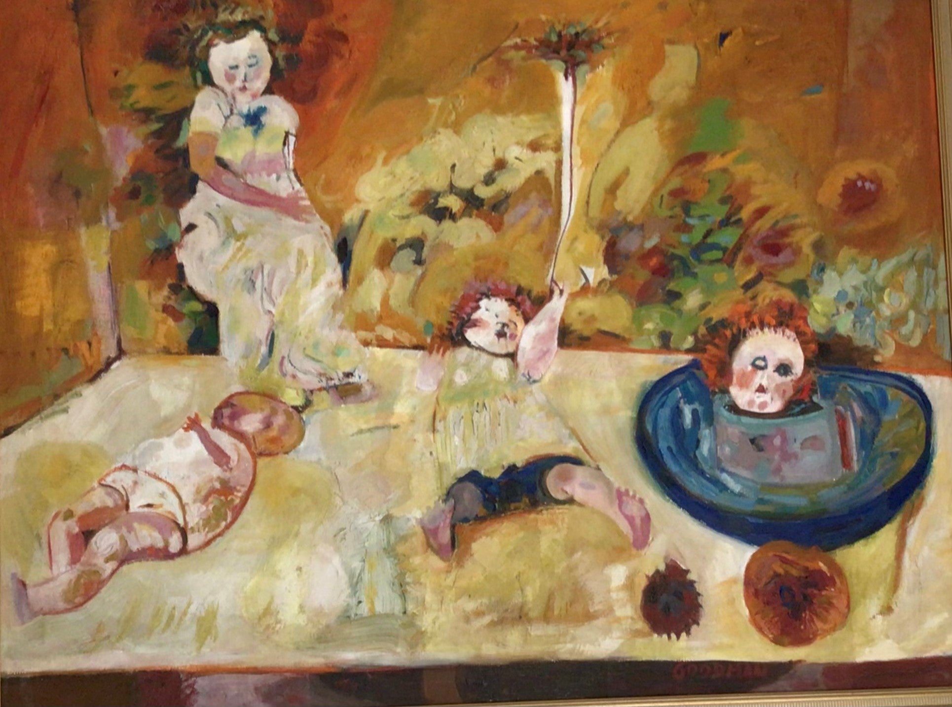 Sidney Goodman Untitled Dolls - Vintage Art Collectible for Home Decor & Art Enthusiasts