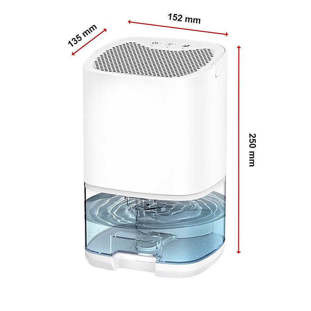 1000ML Mini Dehumidifier - Portable Air Dryer for Home, Office & Closet - Compact Moisture Absorber Machine for Basement, Bathroom & Small Spaces