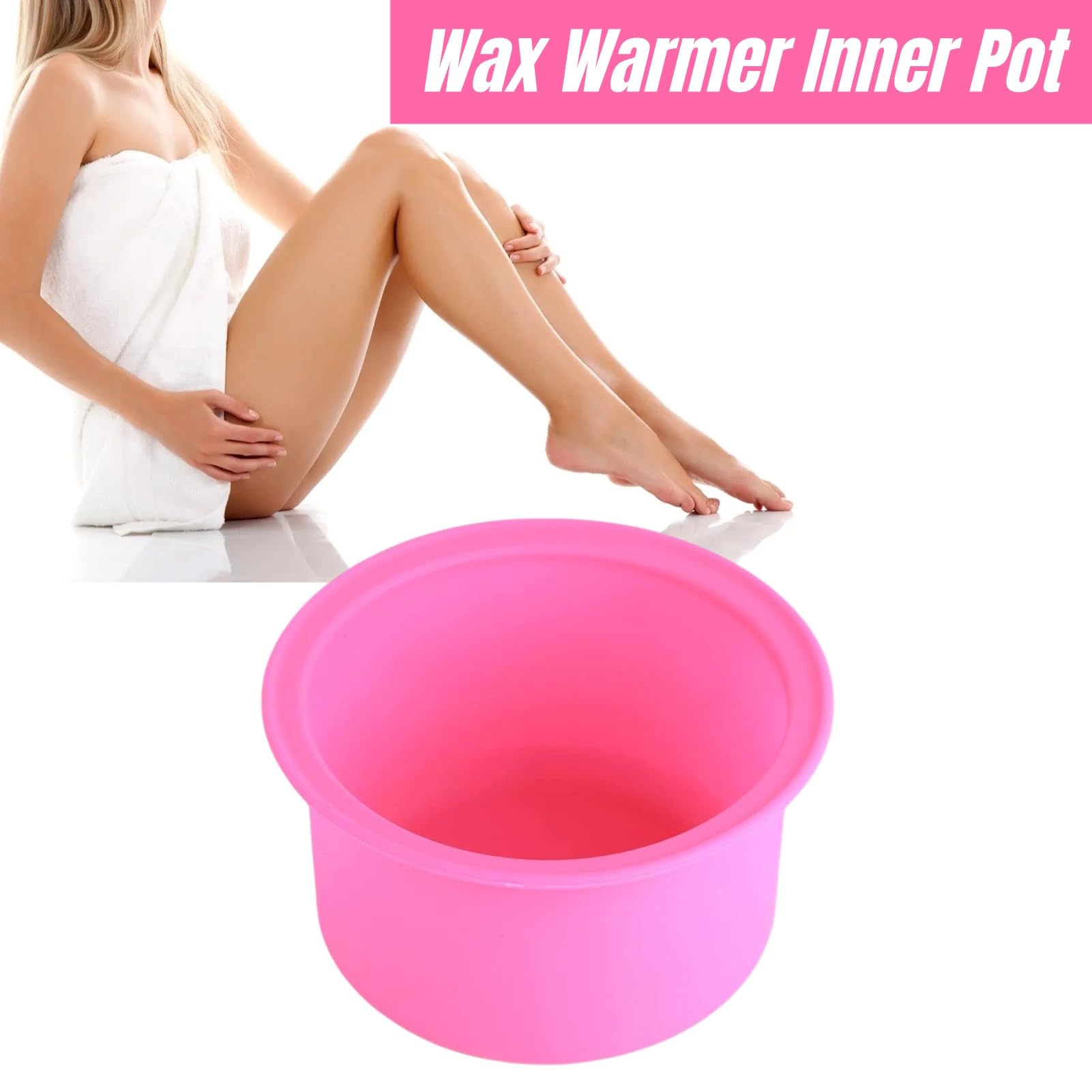 Silicone Wax Warmer Replacement Pot - Heat Resistant Inner Pot for Wax Heating Machine & Hair Remover - Perfect for Home Waxing, Salon Use & DIY Hair Removal