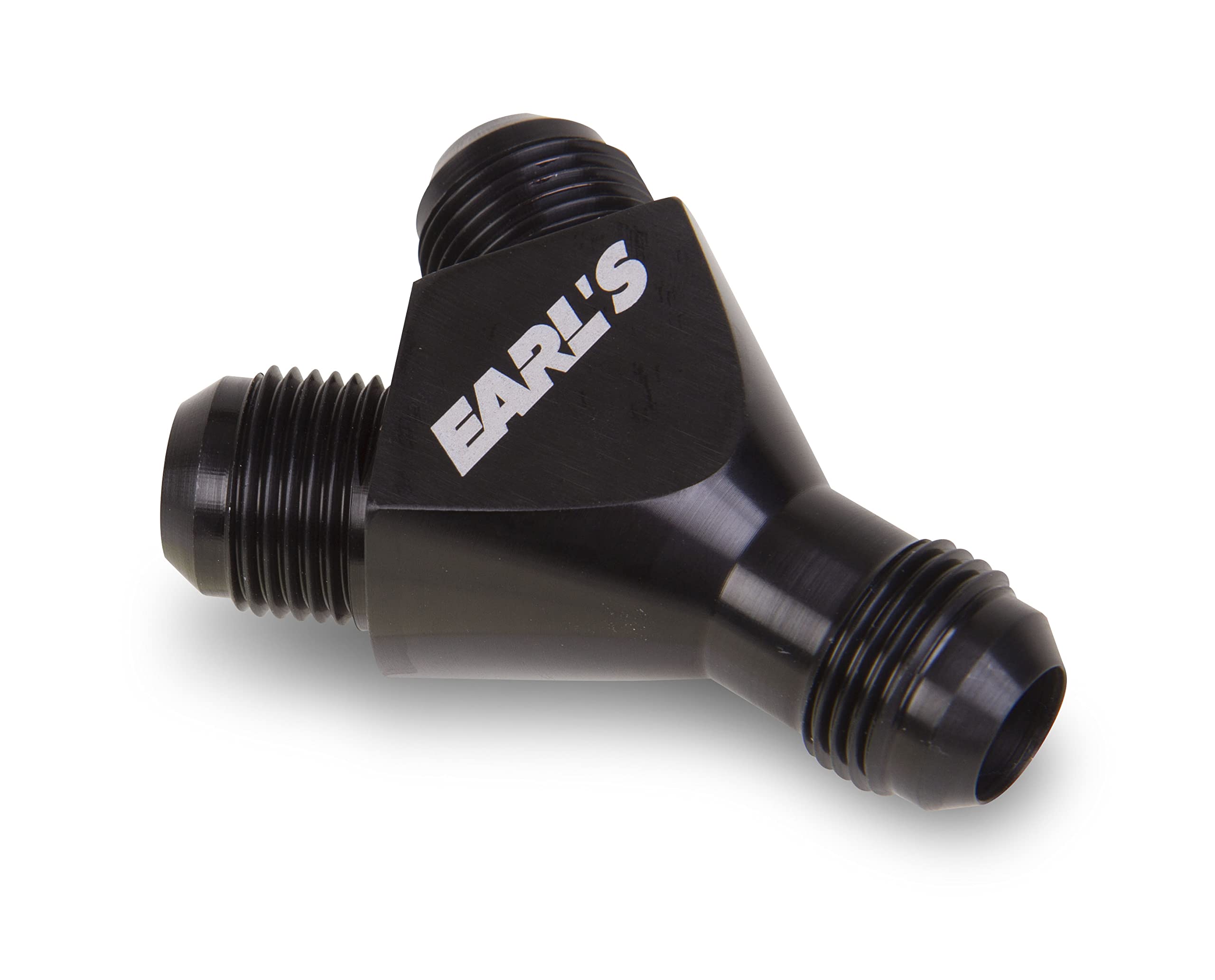 Earl's AT100169ERL -10 Male to -8 Male Forged Y-Block Adapter Fitting for High-Performance Fuel & Oil Lines | Automotive, Racing, Hydraulic Systems