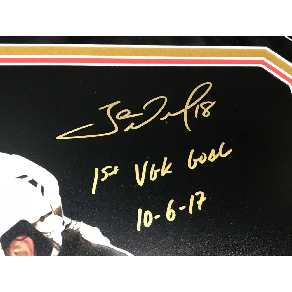 Marc Andre Fleury & James Neal Autographed Vegas Golden Knights 16x20 Framed Photo with COA - Perfect for Hockey Fans, Sports Memorabilia Collectors & Vegas Knights Enthusiasts