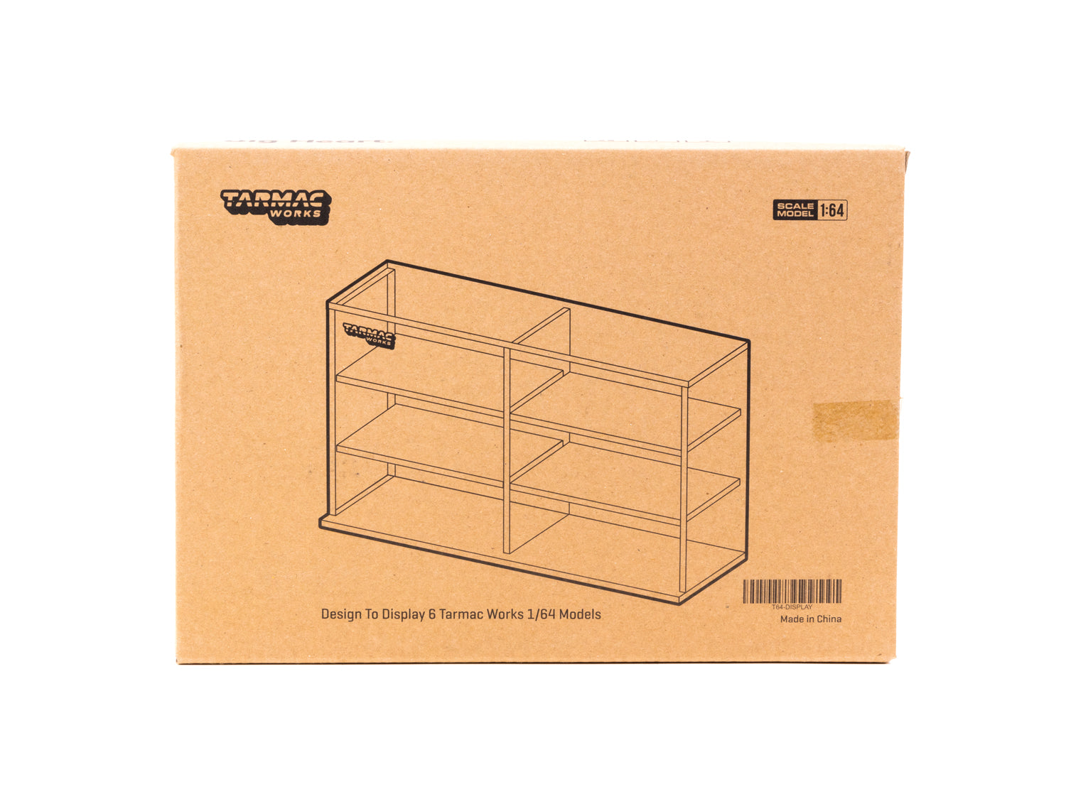 Tarmac Works 1/64 Scale Diecast Car Display Case - 6 Slot Acrylic Showcase for Hot Wheels & Model Cars Collection - Perfect for Home, Office, or Gift Display