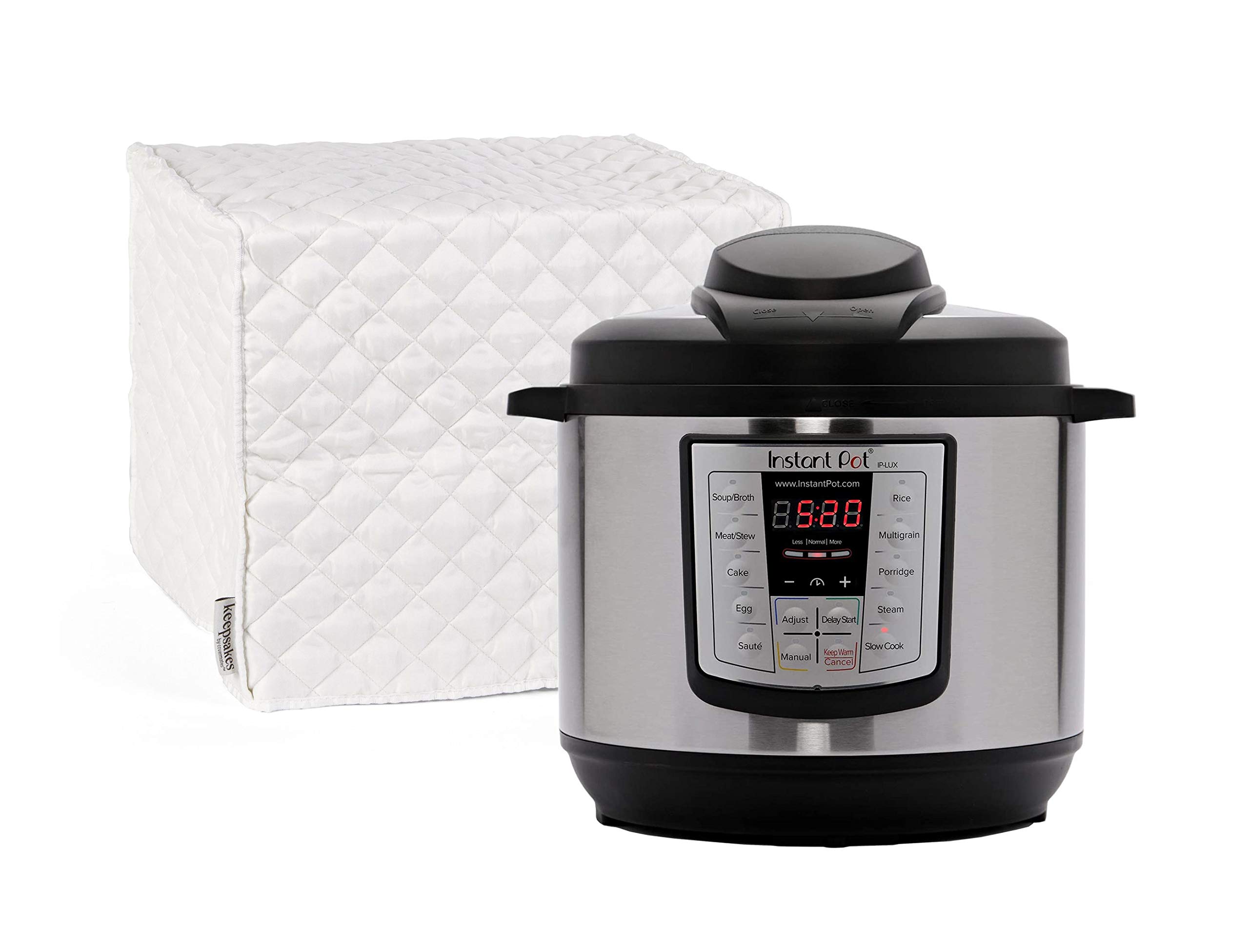 Pressure Cooker Cover - Dust Protection & Stain Resistant Washable Appliance Cover for Kitchen - Cream | Perfect for Instant Pot, Crock-Pot & Slow Cookers - Home & Kitchen Organization