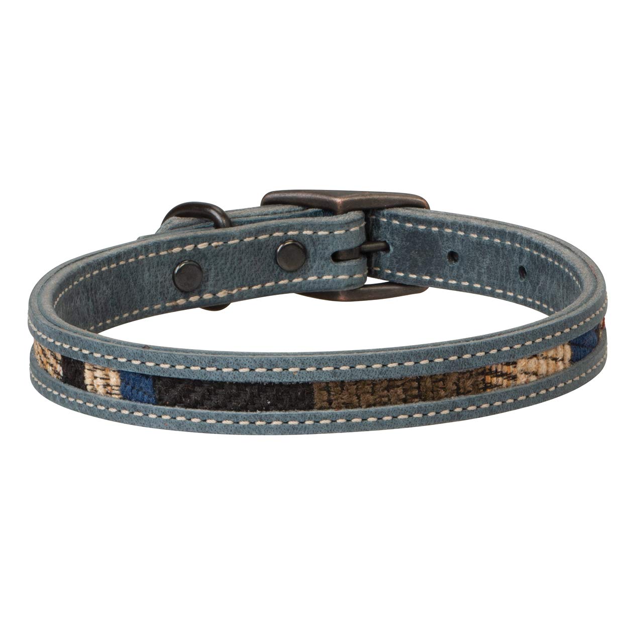 Indigo Sky Dog Collar - Adjustable Nylon Pet Collar with Metal D-Ring for Small Medium Large Dogs - Perfect for Walking, Training & Outdoor Adventures