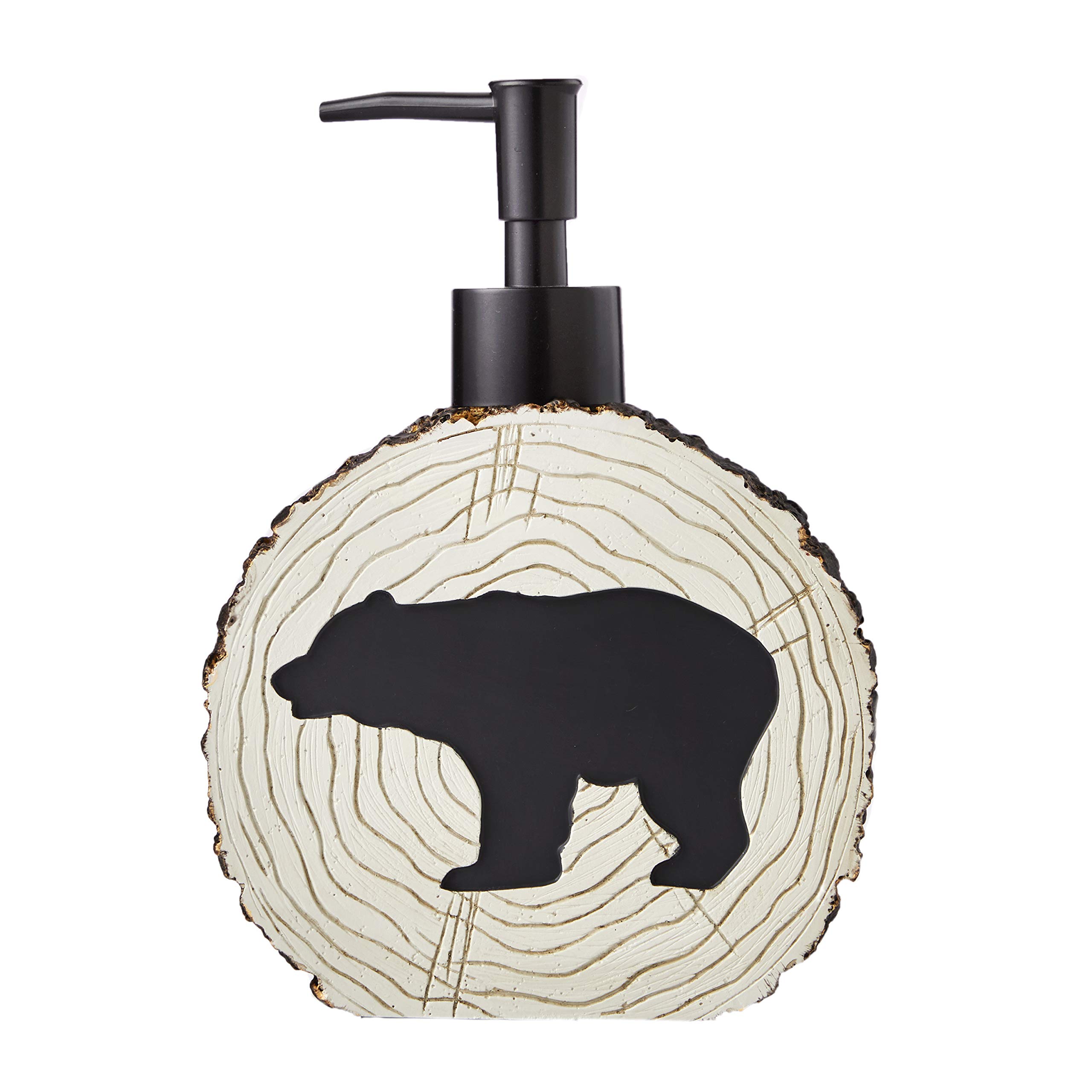 SKL Home Yellowstone Grand Teton Soap Dispenser - Elegant Bathroom Decor for Kitchen & Guest Bath | Rustic Hand Soap Pump for Farmhouse, Cabin & Lodge Style Homes