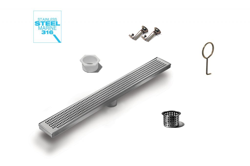 QM Linear Shower Drain 28