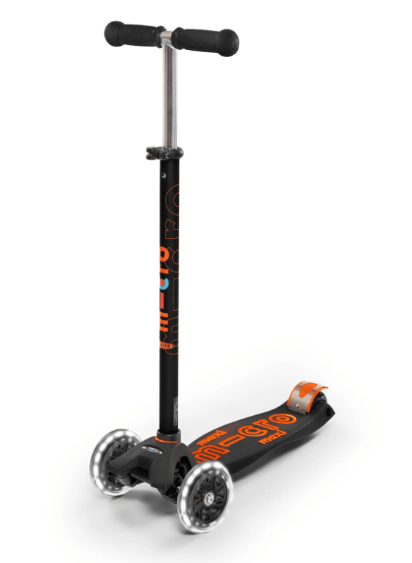 Micro Kickboard Maxi Deluxe LED Scooter for Kids - 3 Wheel Light Up Kick Scooter with Adjustable Handlebar - Perfect for Outdoor Play, Commuting & Neighborhood Rides