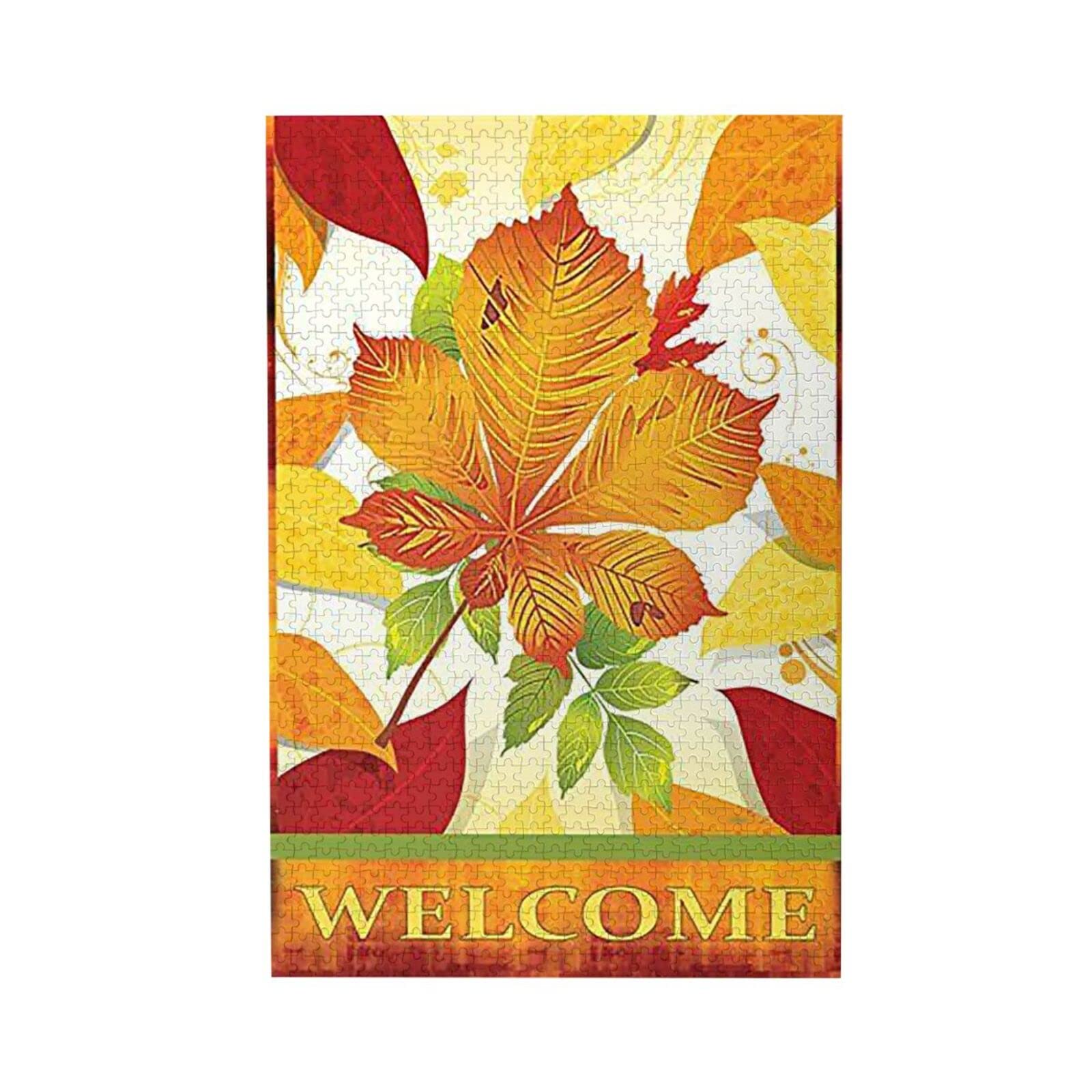 1000-Piece Autumn Foliage Jigsaw Puzzle for Adults & Teens - Educational Brain Teaser, DIY Home Decor - Perfect for Family Game Nights & Stress Relief