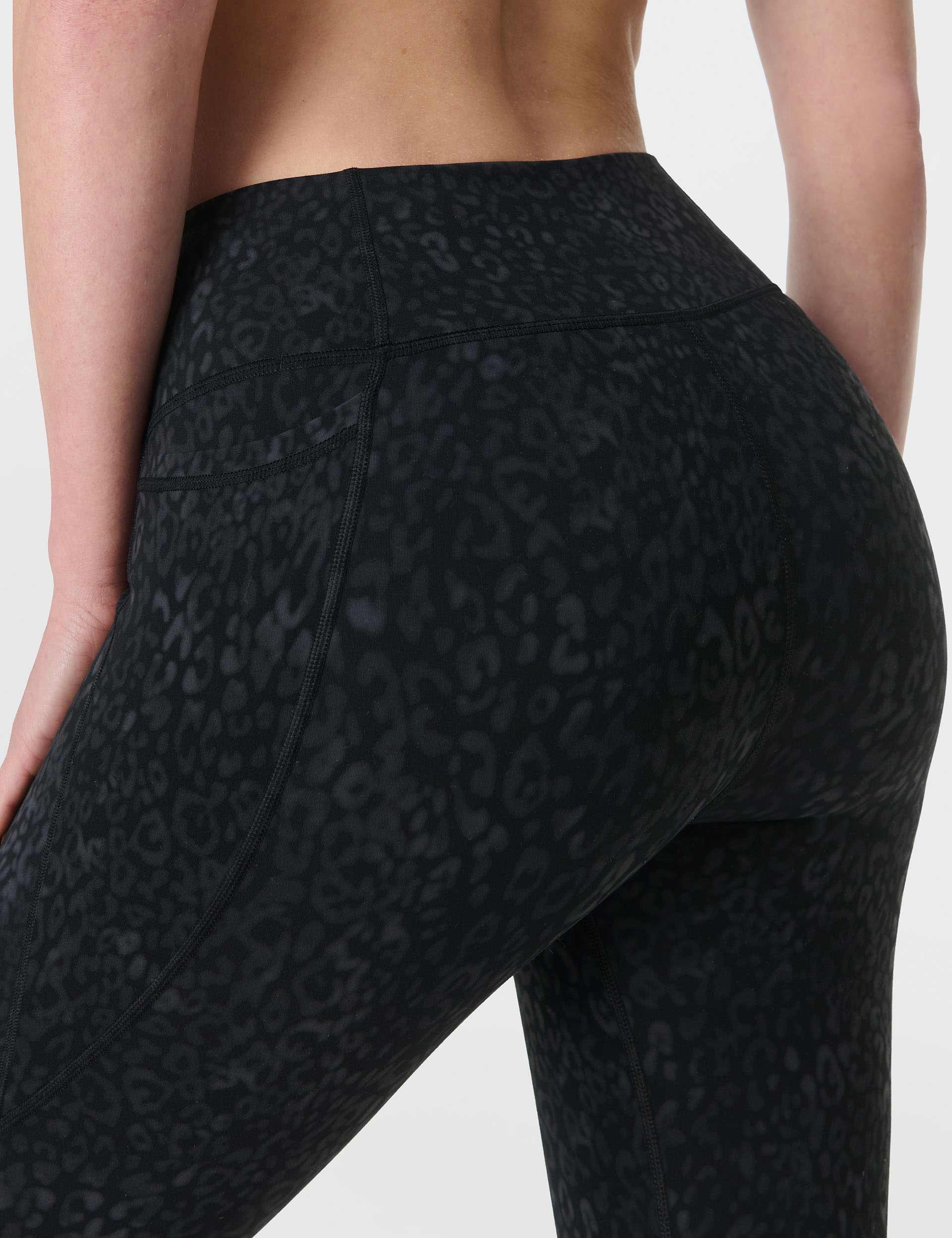 Ultimate Studio 7/8 Leggings - Black Panther Print Yoga Pants for Women | High Waisted Workout Tights for Running, Gym & Lounge Wear