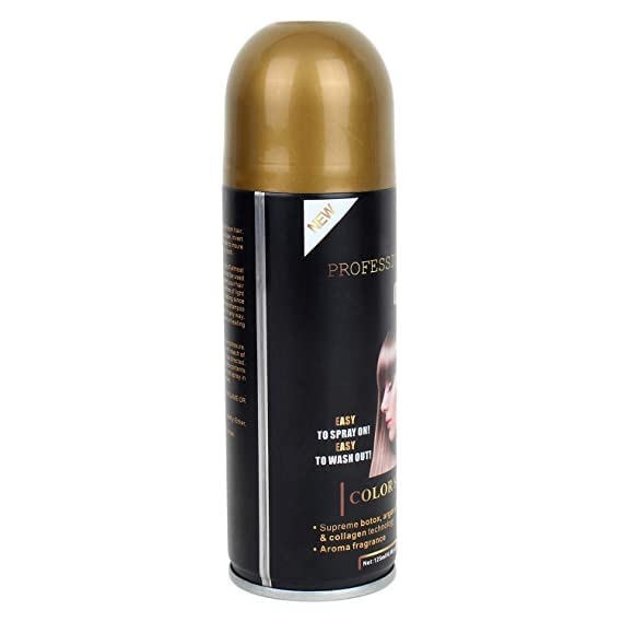 Huda Professional Golden Hair Spray with Botox, Argan Oil, Keratin & Collagen - 125ml Hair Shine & Repair Treatment for Smooth & Fragrant Hair - Perfect for Styling, Frizz Control & Daily Hair Care