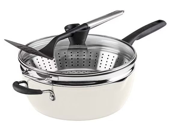 Cuisinart Ceramic Nonstick 4-Piece Cookware Set - Non-Toxic, PFOA-Free, Dishwasher Safe for Healthy Cooking & Easy Cleanup | Perfect for Frying, Sautéing & Baking in Modern Kitchens