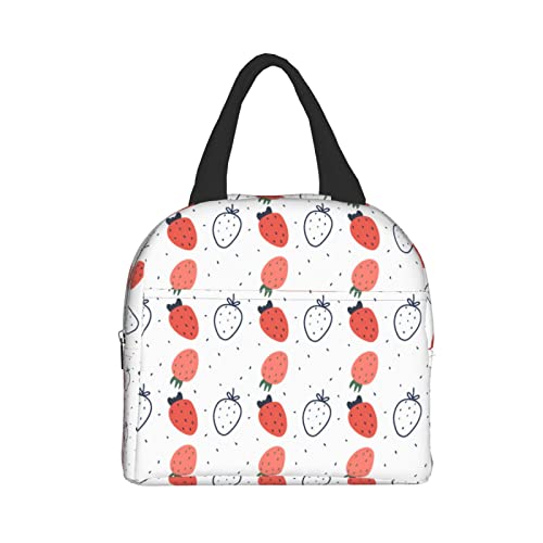 Cute Strawberry Pink White