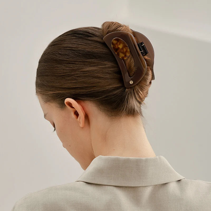 Tara Large Hair Claw Clip - Strong Hold Hair Claw for Thick Hair, Women's Big Hair Clips for Ponytail, Bun & Updo - Perfect for Workout, Office & Everyday Use