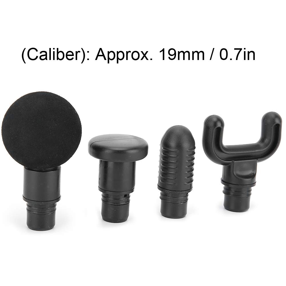 FILFEEL Massage Gun Head Attachments - 4pcs Deep Tissue Muscle Relaxation Point Massager Heads for 19mm Massage Guns | Body Relaxation & Fascia Release | Perfect for Post-Workout Recovery, Pain Relief & Home Spa Therapy