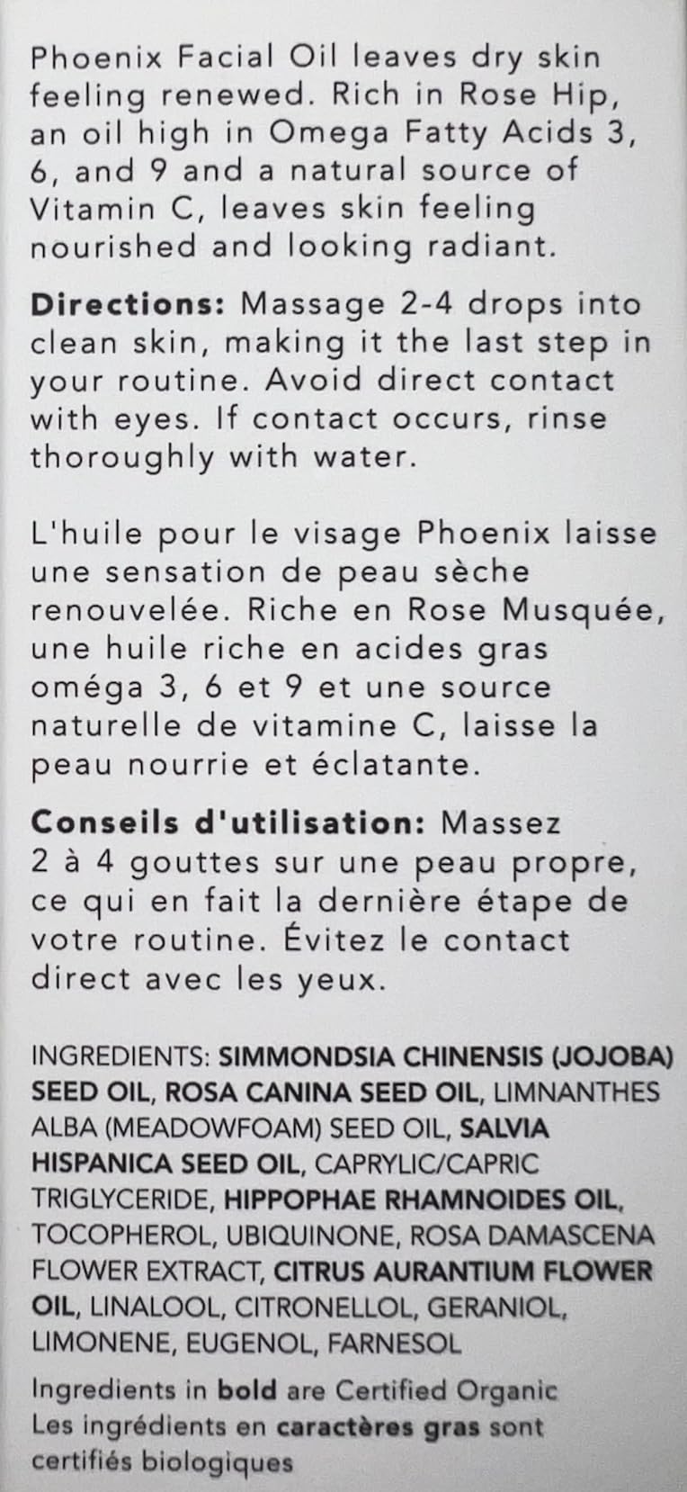 HERBIVORE Phoenix Rosehip Anti-Aging Face Oil – Hydrating with CoQ10, Antioxidants & Vitamin E for Dry Skin | Plant-Based, Vegan & Cruelty-Free Skincare | Perfect for Night Routine & Winter Skin Care