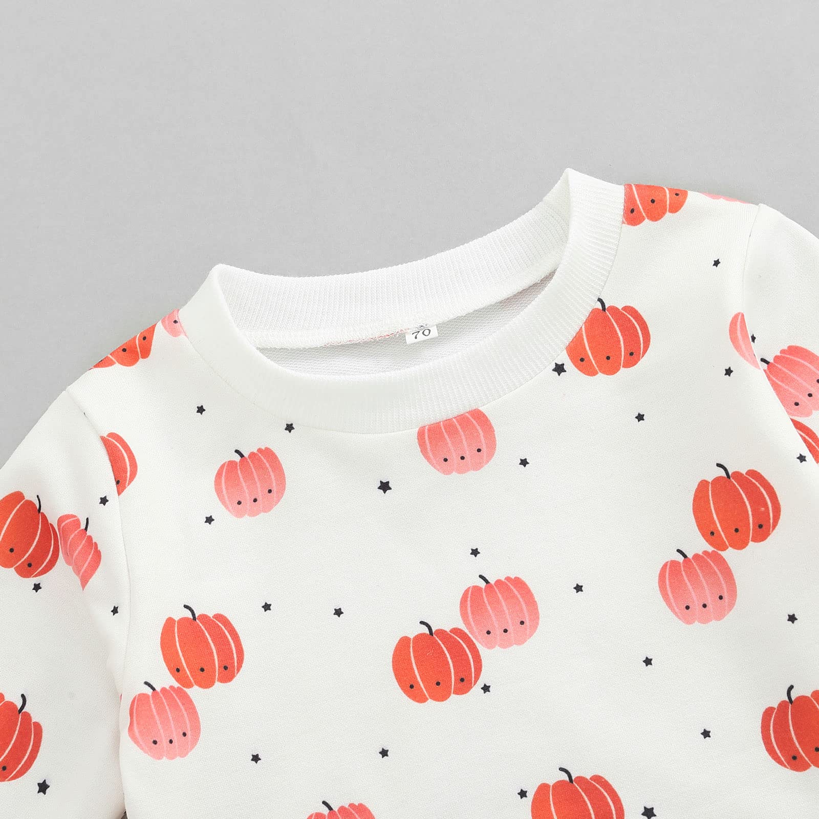 Adorable Halloween Outfit for Baby Boys & Girls - Pumpkin Long Sleeve Sweatshirt & Casual Pants Set | Newborn & Toddler Fall Winter Clothes | Perfect for Trick-or-Treating, Photo Shoots & Seasonal Celebrations