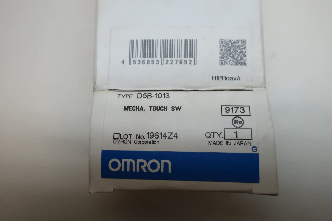 Omron D5B-1013 Mechanical Touch Switch with Hemispheric Actuator | M10 Size | 3m Cable | Industrial Automation & Control Panel Use