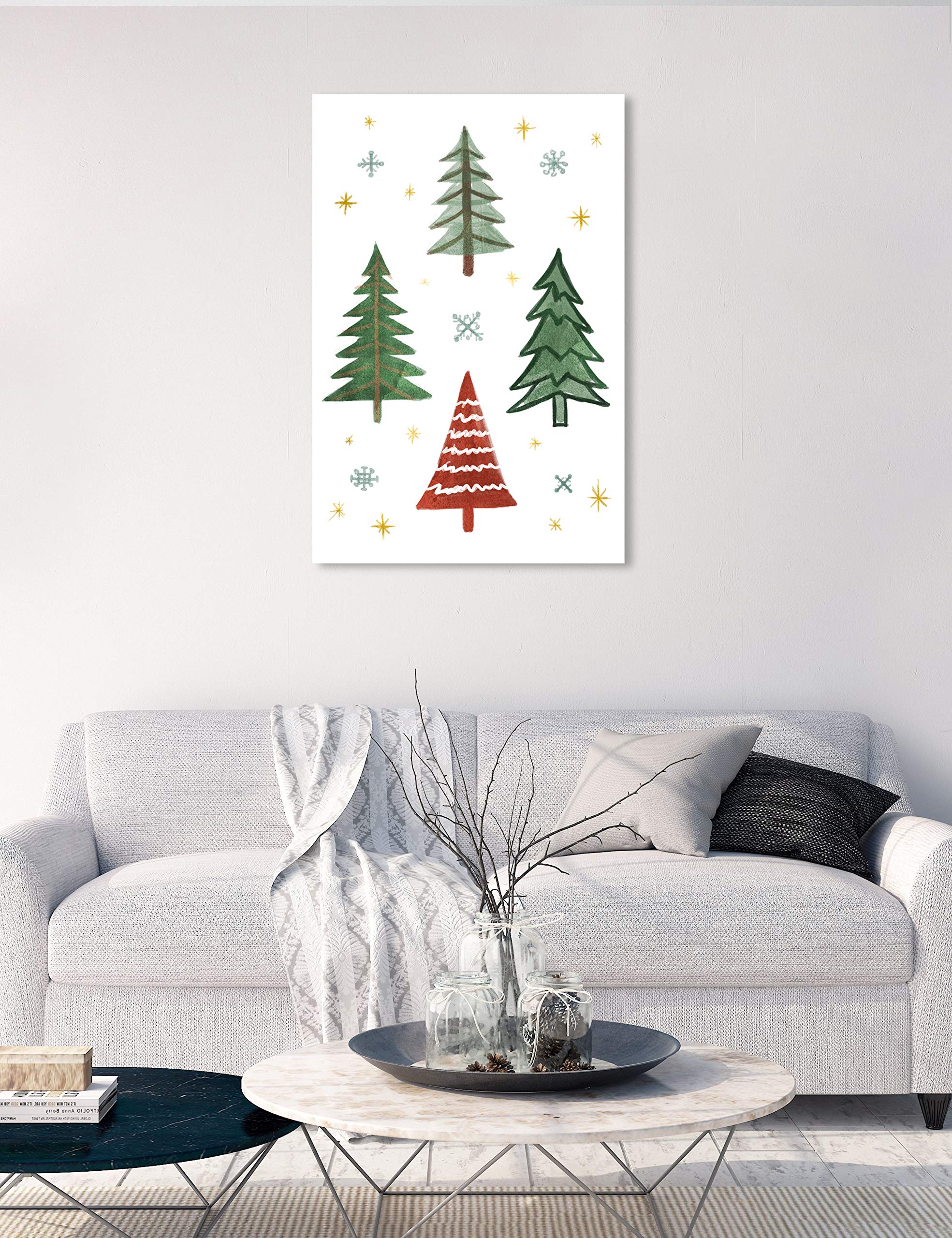 Evergreen Trees Wall Art Canvas Print - 10