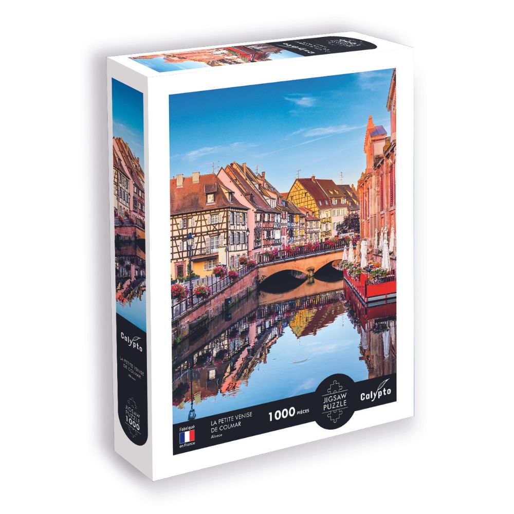 1000 Piece Colmar's Little Venice Jigsaw Puzzle - Alsace France Scenery - Perfect for Family Game Night & Stress Relief