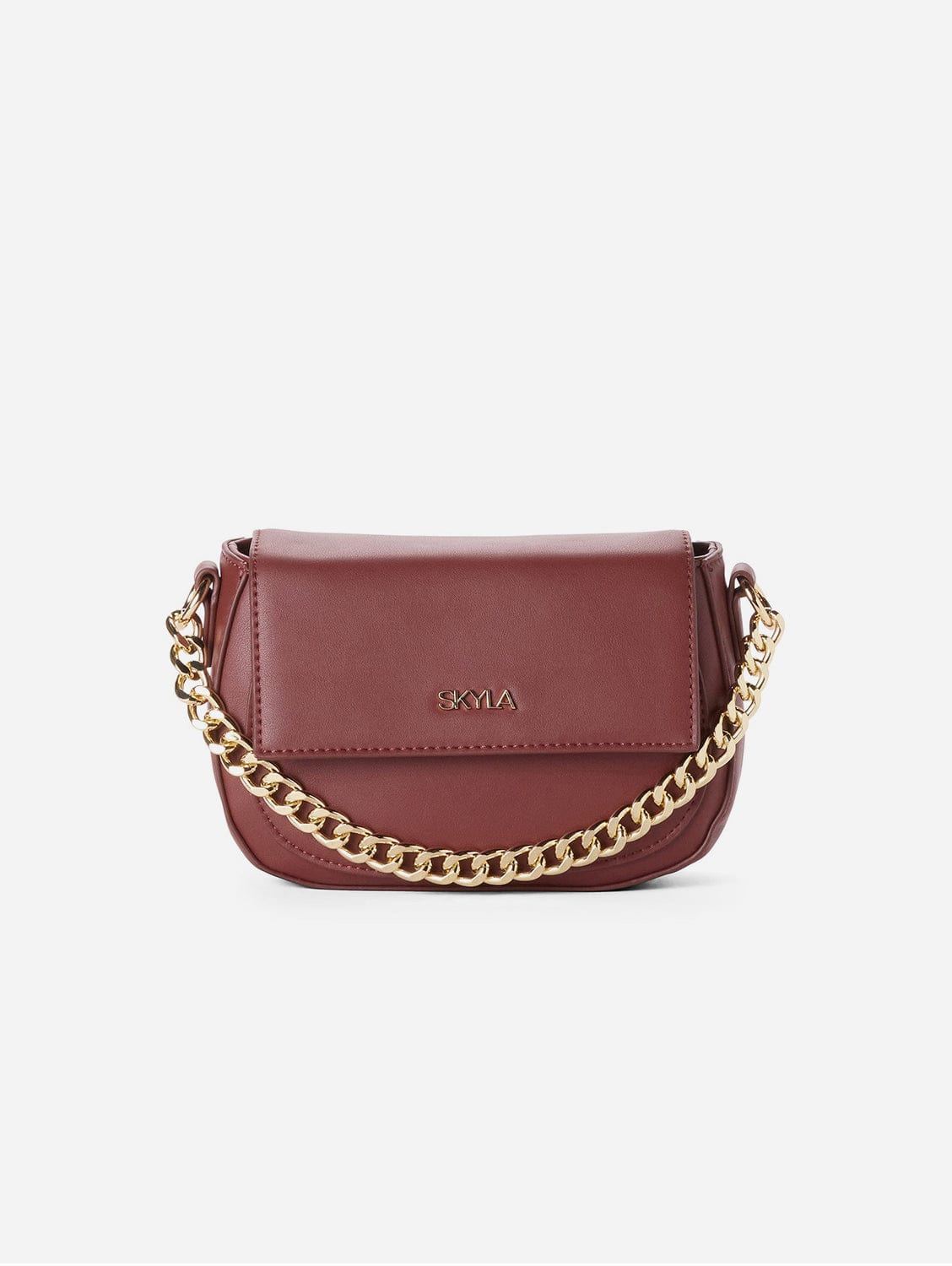Billie Vegan Leather Crossbody Bag for Women - Stylish Auburn Purse with Adjustable Strap | Perfect for Work, Travel & Everyday Use