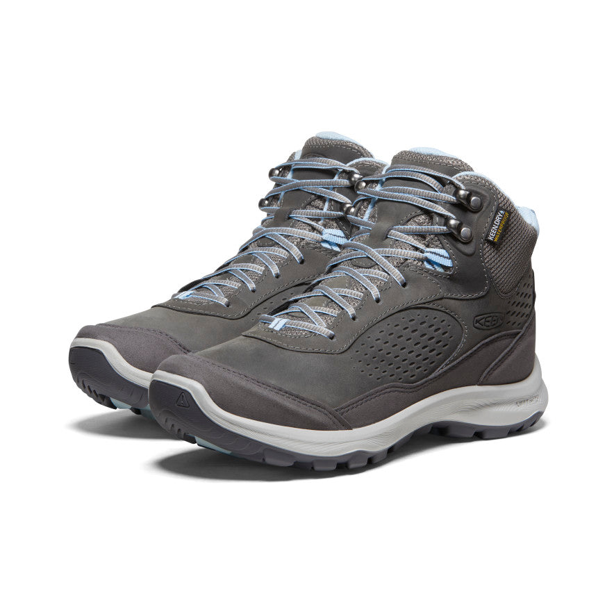 Women's Terradora Explorer Waterproof Hiking Boots - Steel Grey/Clear Sky | Lightweight & Comfortable for Outdoor Adventures, Trail Walking & Winter Weather