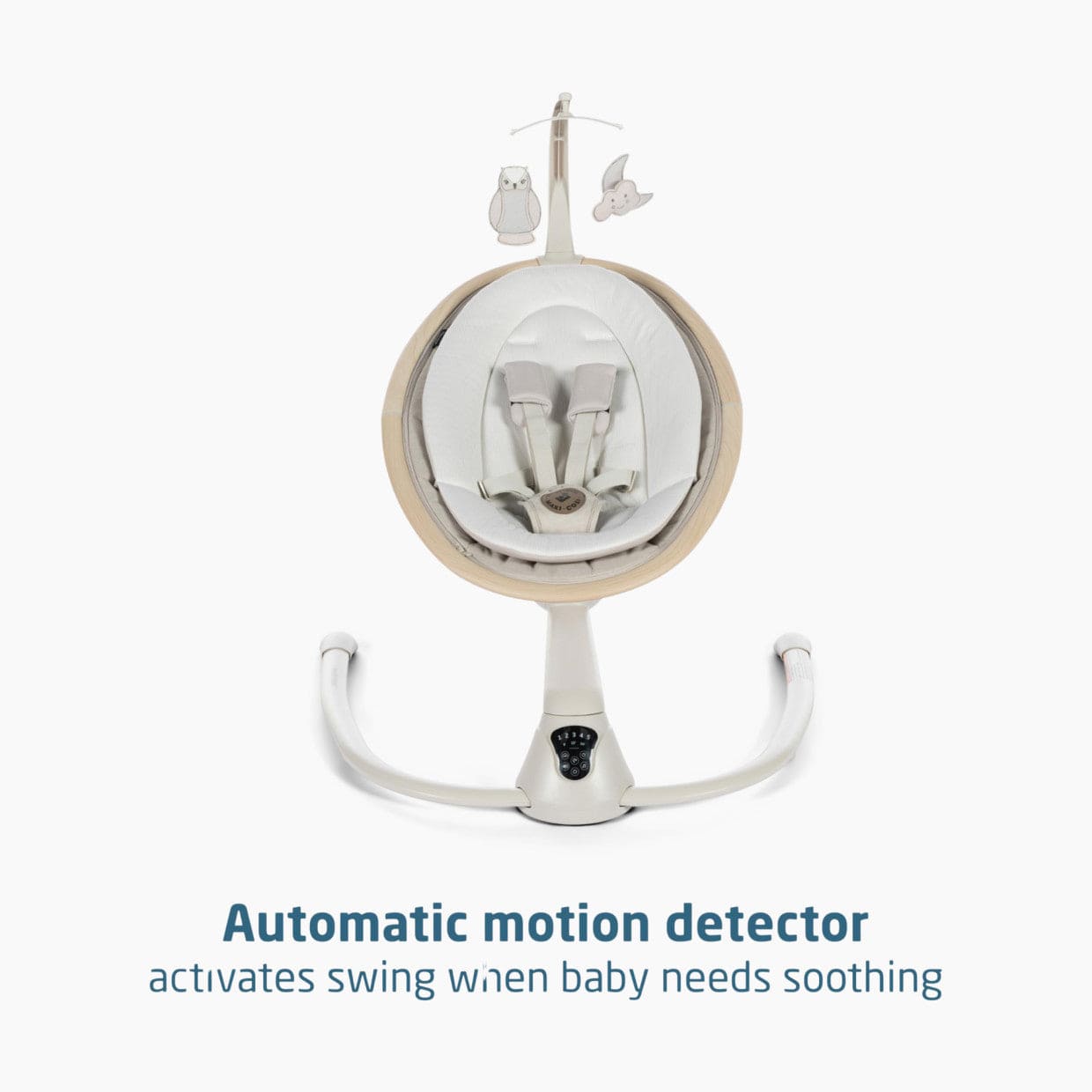Maxi Cosi Cassia Swing - Baby Swing with Soothing Motion & Music, Adjustable Recline for Newborns & Infants | Perfect for Nursery, Playroom & Travel | Safe & Comfortable Baby Gear