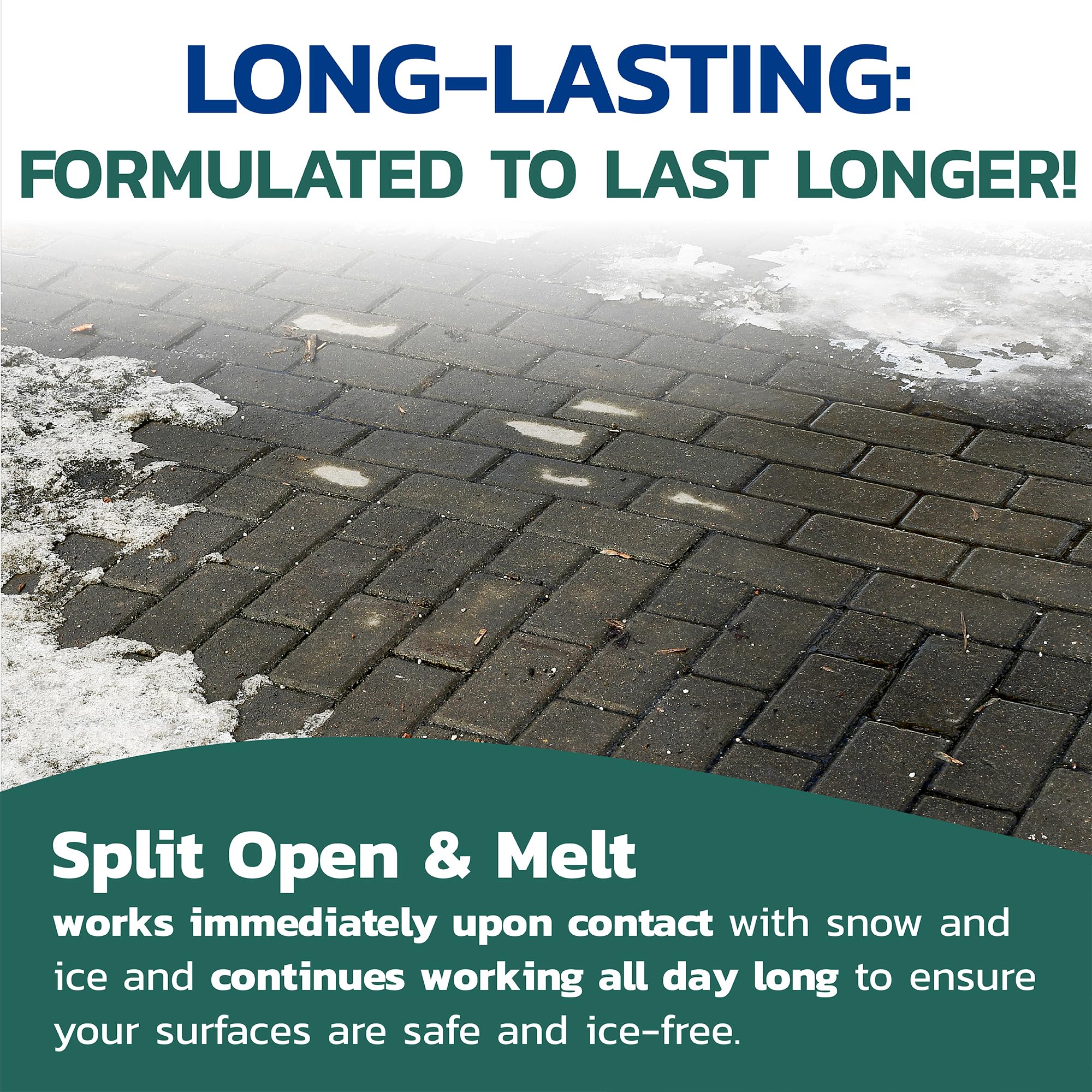 Calcium Chloride Ice Melt Flakes - 25lb Fast-Acting Snow & Ice Melter for Driveways, Sidewalks & Steps - Pet-Safe Deicer for Winter Storms & Freezing Temperatures