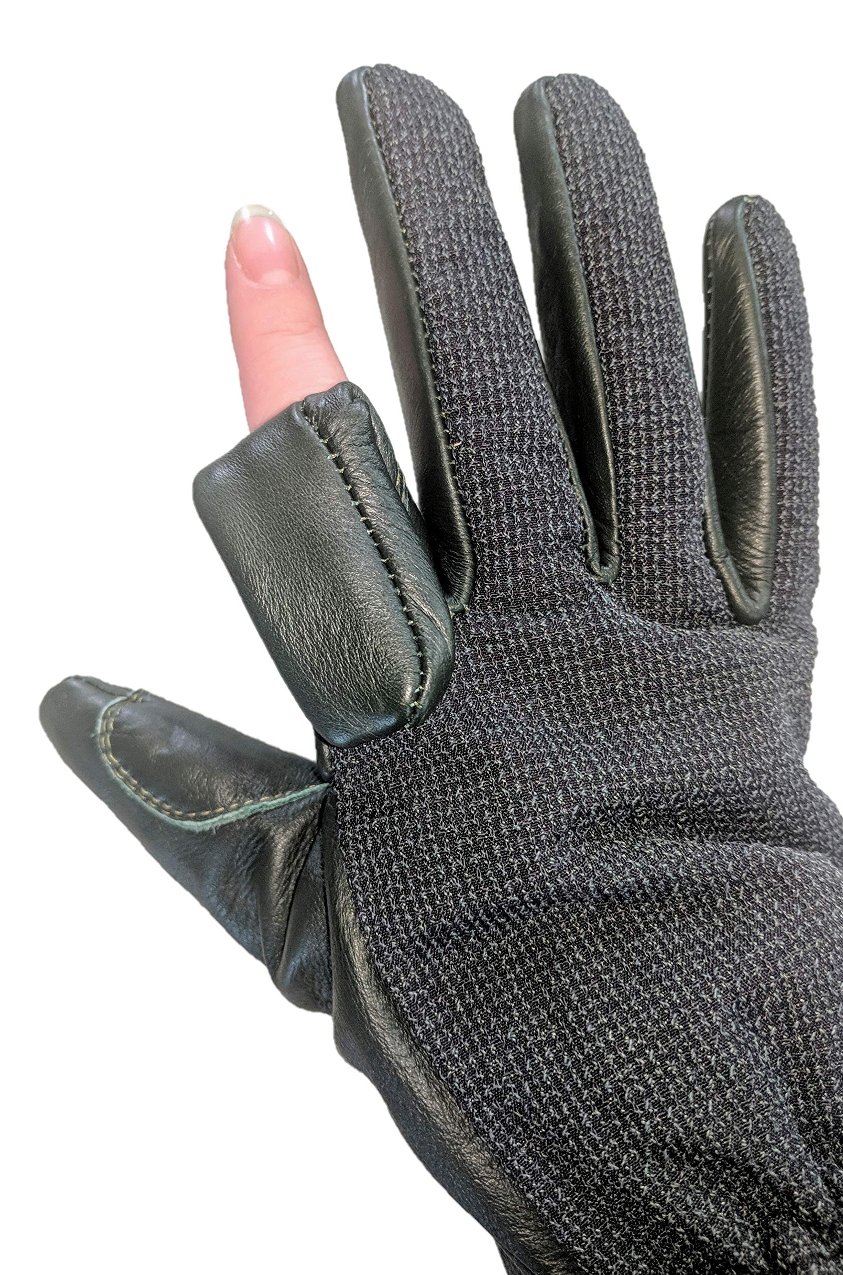 California Heat Unisex 7V Outdoor Pro Black Gloves - 2X-Small Size - Durable Work Gloves for Gardening, Construction & Winter Activities