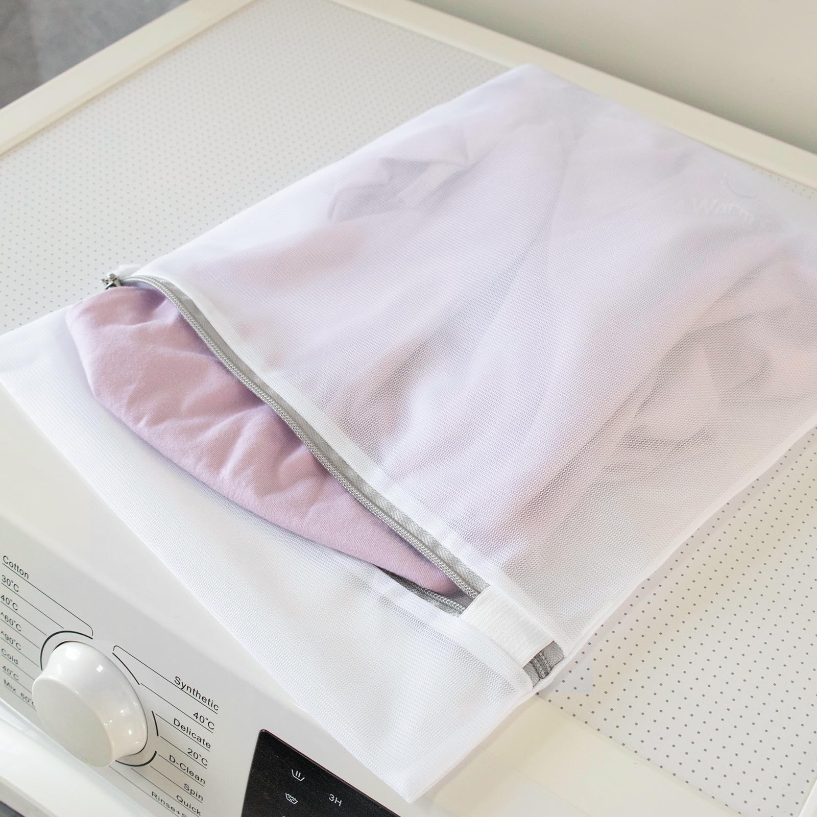 Polecasa Premium Fine Mesh Laundry Bags with Sturdy Zipper - 3 Pack Medium Durable Wash Bags for Delicates (12x16 Inches) - Protect Bras, Lingerie & Sweaters in Washing Machine - Perfect for Travel, Gym & Baby Clothes Care