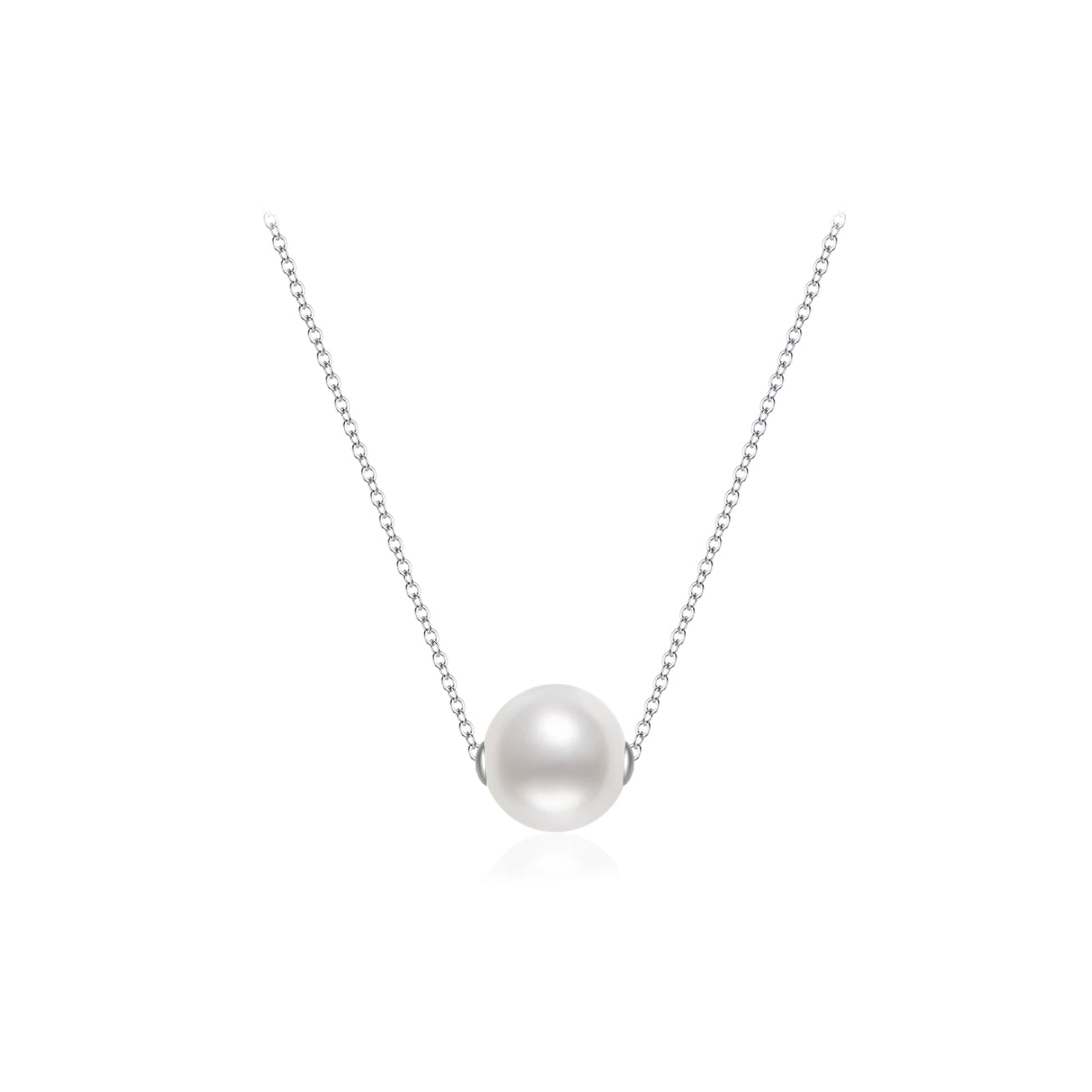 18K Solid Gold Edison Pearl Necklace KN00221 - Elegant Pearl Jewelry for Women, Perfect for Weddings, Parties & Special Occasions