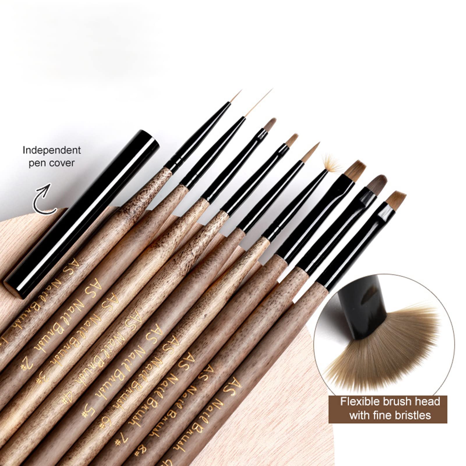 Washranp Nail Art Brush Set - Professional DIY Manicure Tools for Women | Home Salon & Party Use