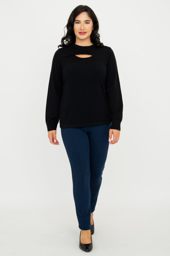 Black Cotton Daisy Top for Women - Floral Summer Blouse for Casual Outings & Date Nights