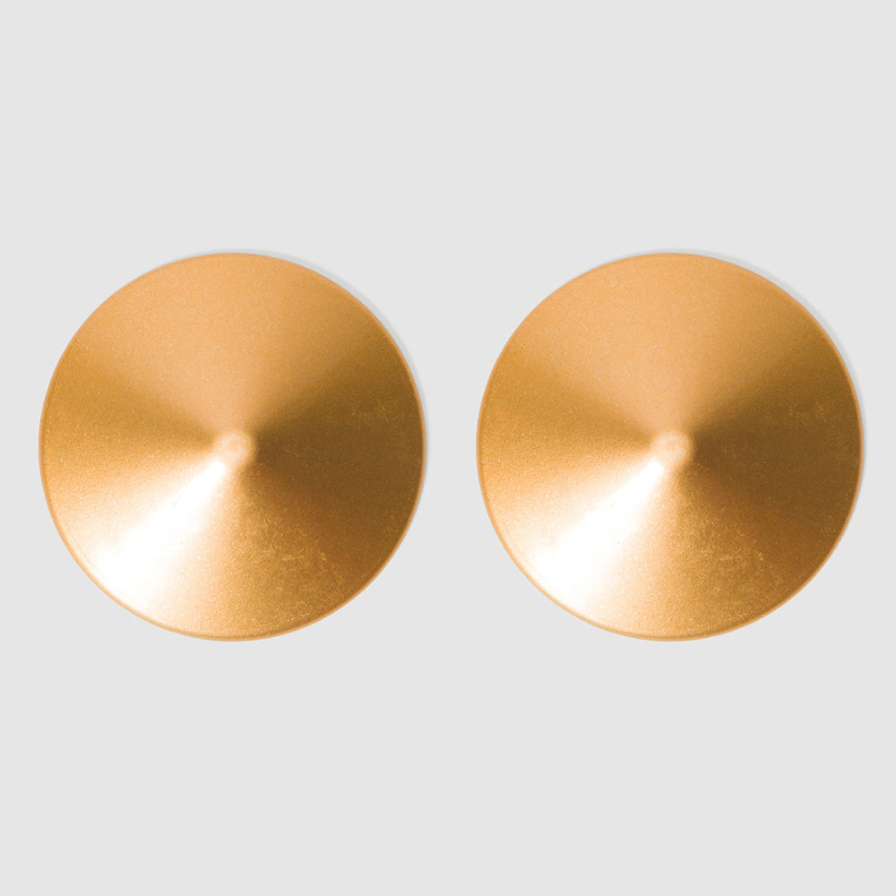 Metal Cone Nipple Pasties - Stainless Steel Adhesive Covers for Burlesque, Cosplay & Sensual Wear - Perfect for Performances, Parties & Intimate Occasions