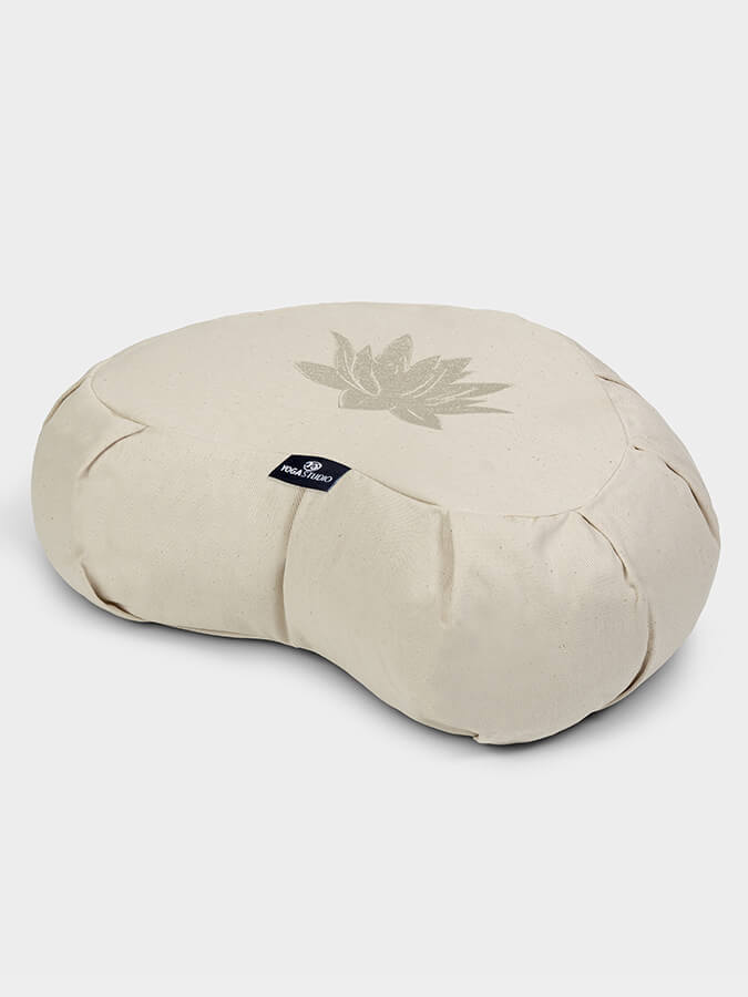 GOTS Certified Organic Cotton Yoga Meditation Cushion - Buckwheat Filled Zafu Pillow for Yoga, Meditation & Home Decor | Perfect for Studios, Home Practice & Relaxation